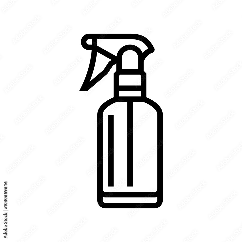 spray bottle glass package line icon vector. spray bottle glass package sign. isolated contour symbol black illustration spray bottle glass package line icon vector. spray bottle glass package sign. isolated contour symbol black illustration