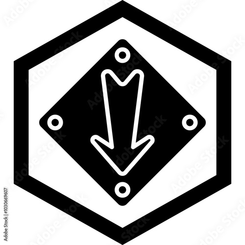 Down Arrow Icon Design