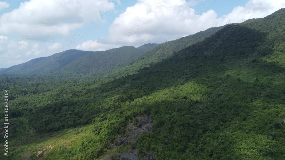 Beautiful view of the large mountains in South Kalimantan which are filled with trees, mountains lined up Beautiful view of the large mountains in South Kalimantan which are filled with trees, mountains lined up