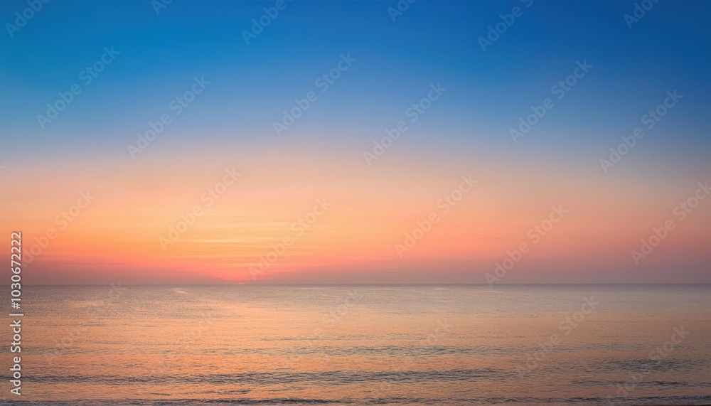Vibrant Coastal Sunrise Over a Calm Horizon with Soft Pastel Gradients of Blue, Pink, and Orange. Perfect for Themes of Tranquility, Renewal, and Peaceful Morning Beginnings Vibrant Coastal Sunrise Over a Calm Horizon with Soft Pastel Gradients of Blue, Pink, and Orange. Perfect for Themes of Tranquility, Renewal, and Peaceful Morning Beginnings