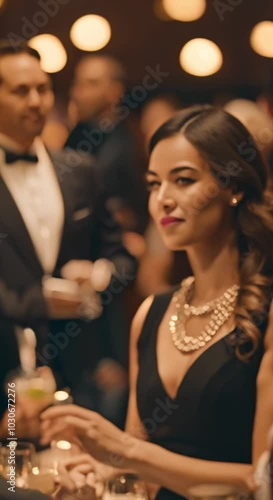 Ballroom Networking Mingling at a Corporate Event
