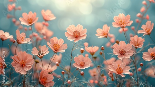 Wallpaper Mural Experience the charm of handmade paper textures adorned with pressed flowers. Abstract backgrounds illustration, minimalism, highlighting nature's beauty in stationery. High resolution Illustration, Torontodigital.ca