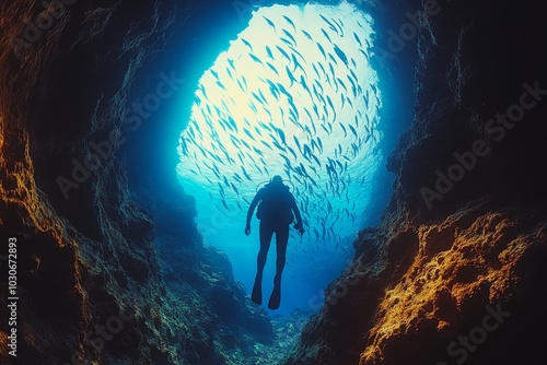 Exploring underwater caves and marine life while scuba diving is just one of the many attractions of underwater diving