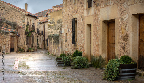 Pedraza, un cuento medieval en la meseta castellana en la provincia de Segovia. photo