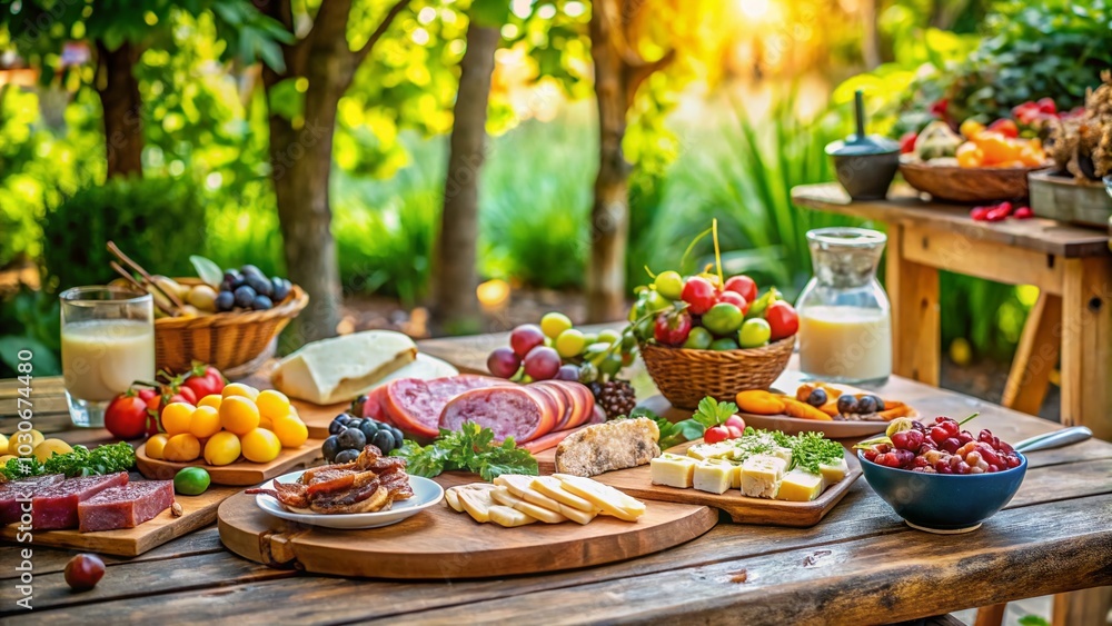 Hands Reaching for Charcuterie Board at Outdoor Cafe - Food Photography Hands Reaching for Charcuterie Board at Outdoor Cafe - Food Photography