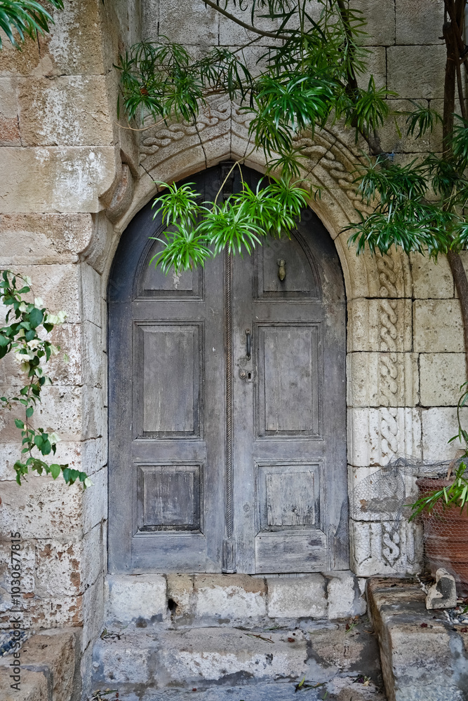 Fototapeta premium Ancient Door in Greece