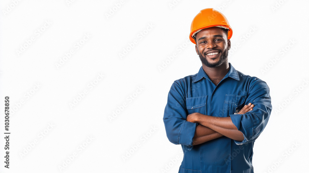 young indian engineer standing on white background young indian engineer standing on white background