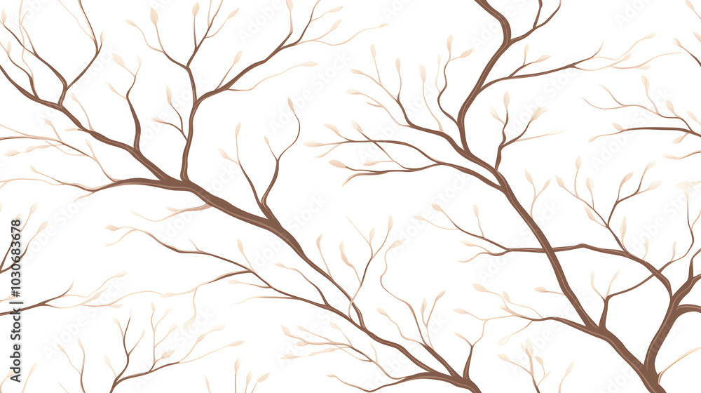 Elegant Seamless Pattern of Serene Pistachio Trees Ideal for Textiles and Wallpapers Elegant Seamless Pattern of Serene Pistachio Trees Ideal for Textiles and Wallpapers