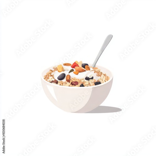 Muesli vector illustration