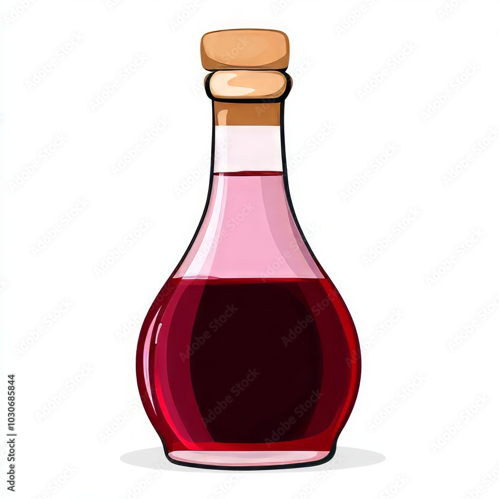 A wine vinegar illustration A wine vinegar illustration