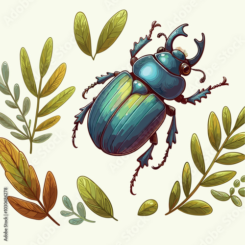 Escarabajo azul