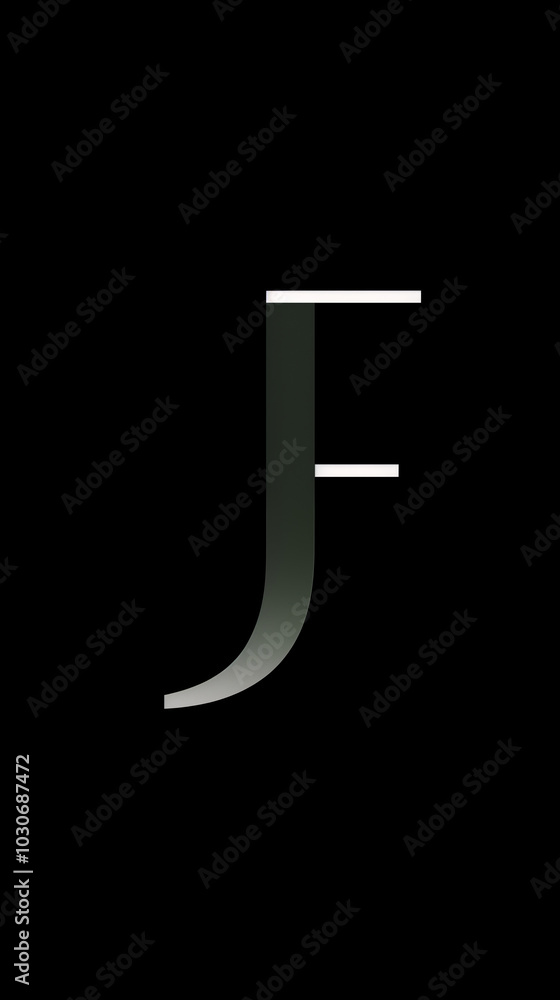 Sophisticated Monochromatic Minimalist Logo Design Featuring the Initials JF Sophisticated Monochromatic Minimalist Logo Design Featuring the Initials JF