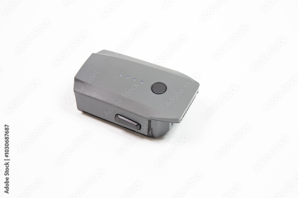 white background shot of drone battery white background shot of drone battery