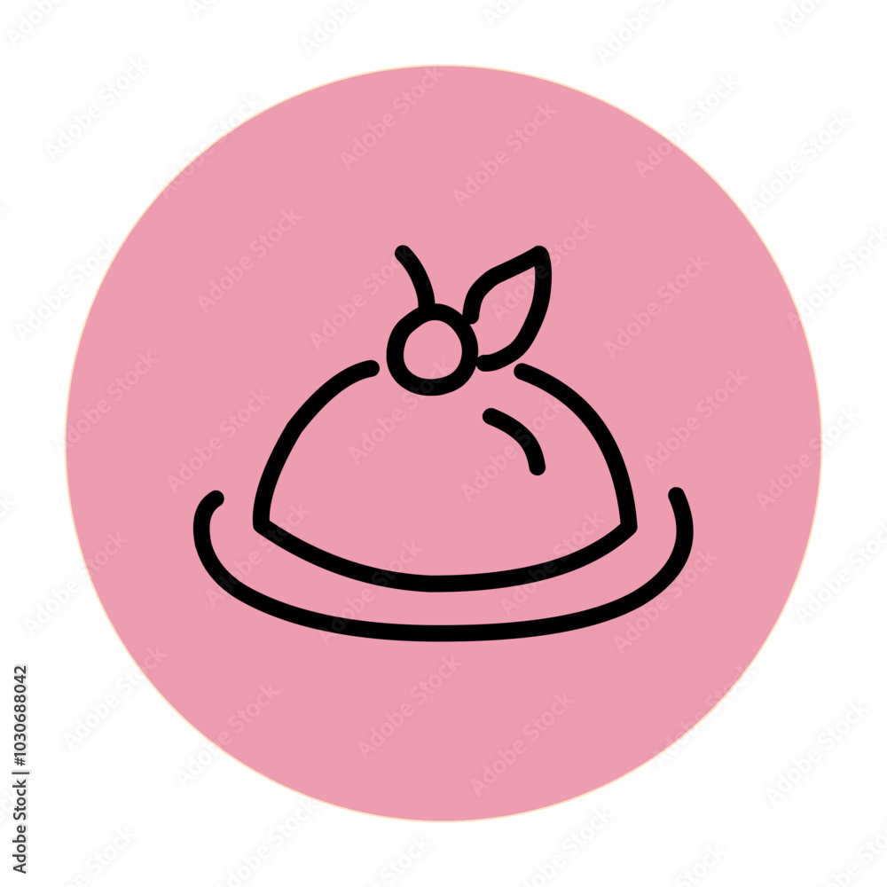 Cake Tart Vector Icon Cake Tart Vector Icon