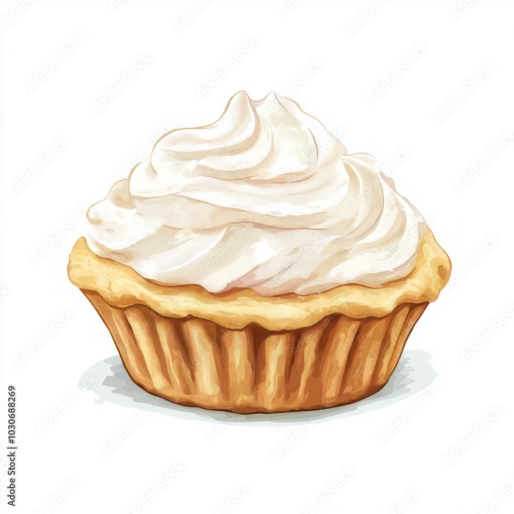 Chiffon pie vector illustration Chiffon pie vector illustration