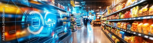 Digital Transformation in Retail Technology and Innovation in Supermarket Shopping.