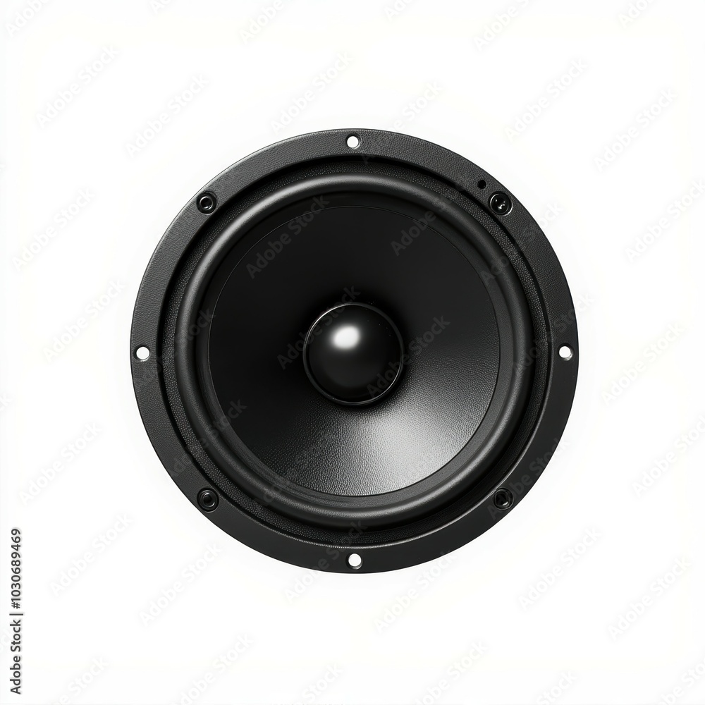 Black speaker on white isolate background Black speaker on white isolate background