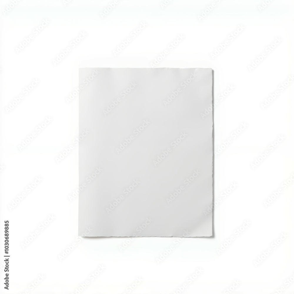 Blank white sheet of paper, white isolate background Blank white sheet of paper, white isolate background
