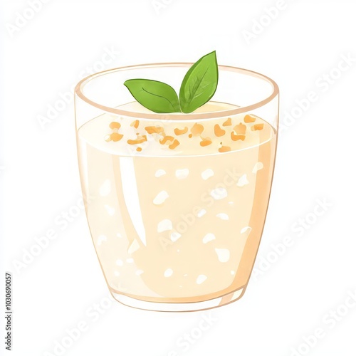 A tapioca pudding illustration