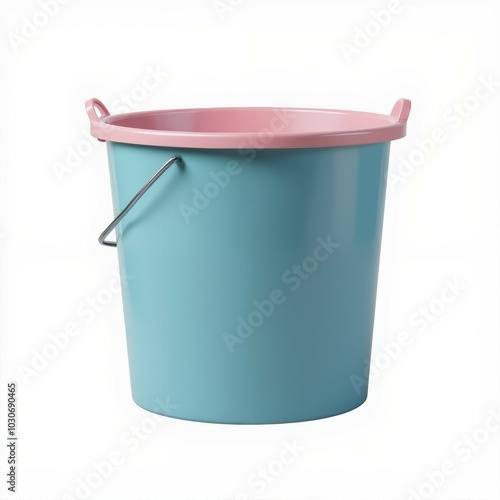 Colorful plastic bucket for versatile use