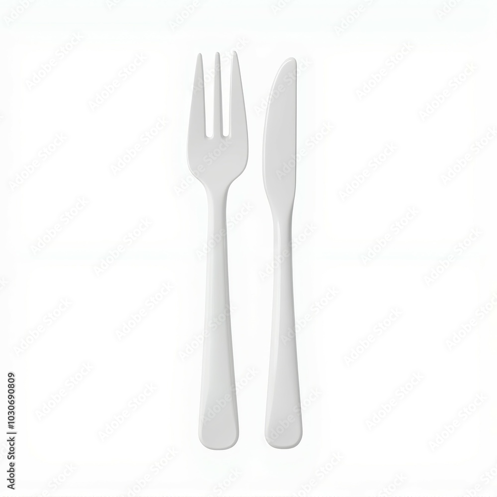 Fork and knife on white isolate background Fork and knife on white isolate background