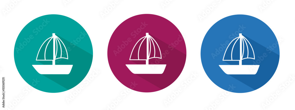 Icon for ship vector illustration in flat. Icon for ship vector illustration in flat.
