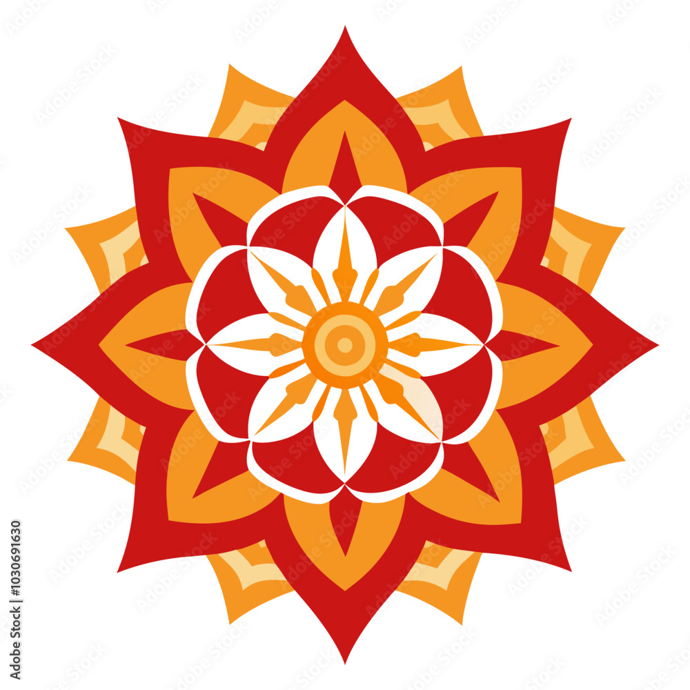 Abstract floral mandala vector illustration Abstract floral mandala vector illustration