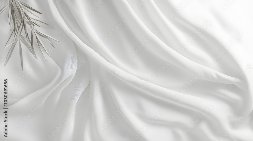 Fototapeta premium 28. A pristine white background with a hint of texture for product showcasing