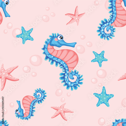 Sea Horse Cartoon