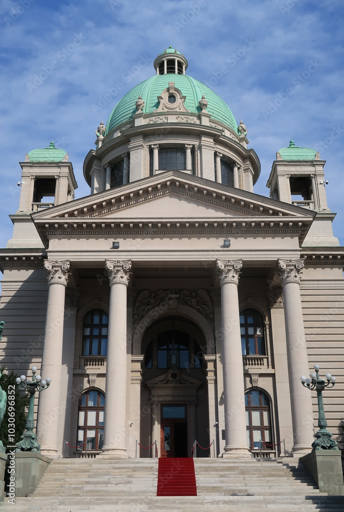 Obraz premium The National Assembly, Belgrade - Serbia