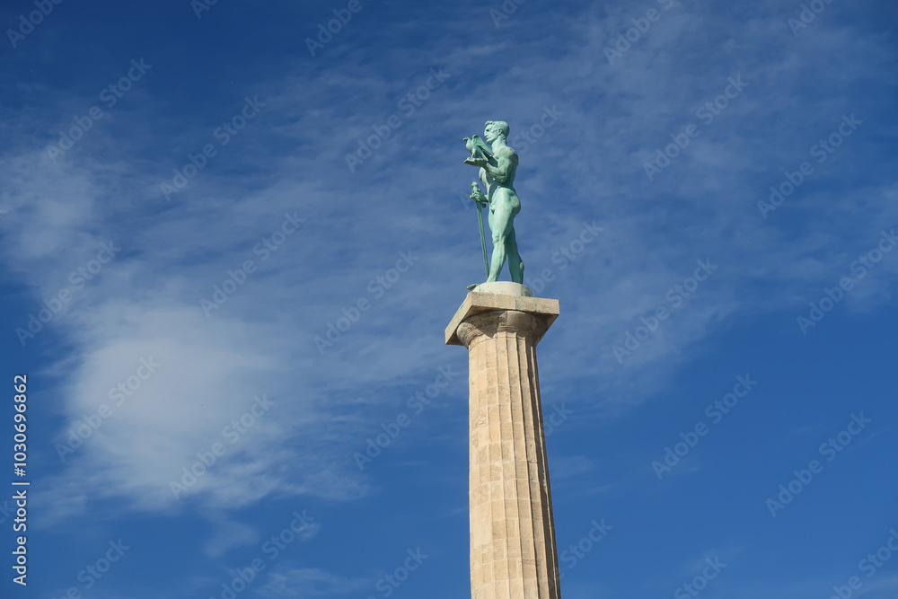 Pobednik monument in the Upper Town of the Belgrade Fortress Pobednik monument in the Upper Town of the Belgrade Fortress
