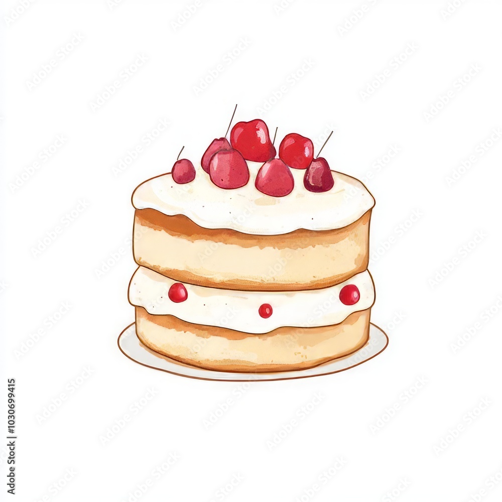 A cake vector illustration A cake vector illustration