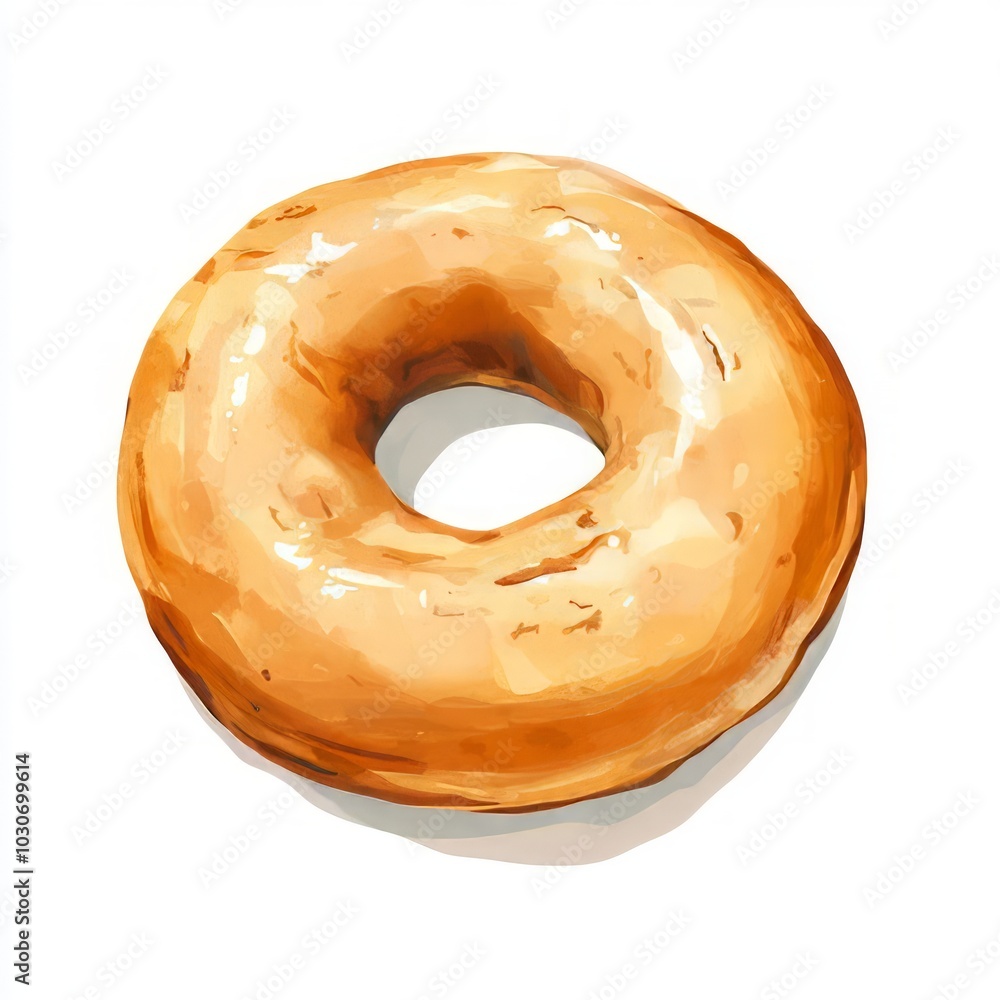 Obraz premium A bagel vector illustration