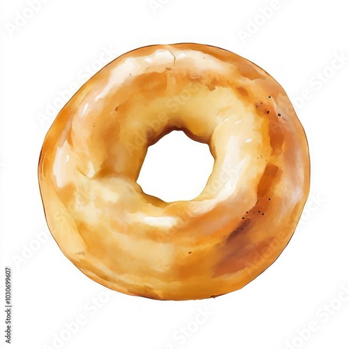 A bagel vector illustration