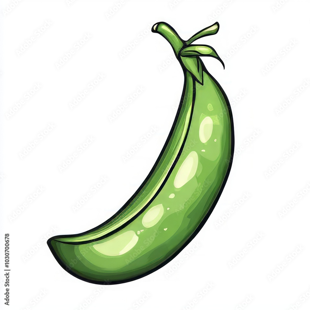 Green bean vector illustration Green bean vector illustration