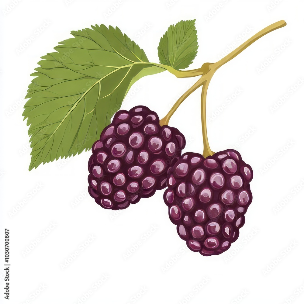 Mulberry vector illustration Mulberry vector illustration