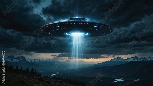 ufo in the sky
