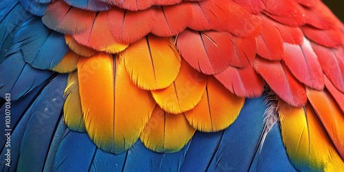 Wallpaper Mural Close-up of colorful bird feathers. Torontodigital.ca
