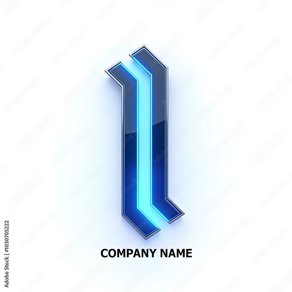 Futuristic 3D Letter I Logo Design with Blue Glow Effect
Futuristic 3D Letter I Logo Design with Blue Glow Effect