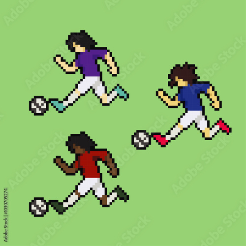 football player icon pixel art