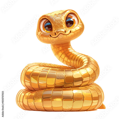 Golden Snake, the festive e-commerce element for the New Year photo