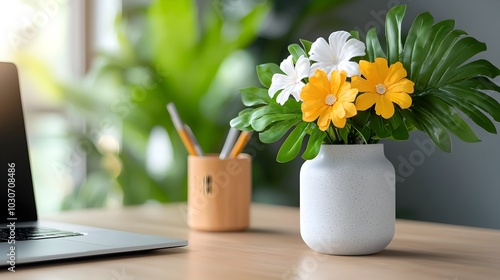 Wallpaper Mural A modern office workspace featuring a vision board filled with business plans for the new year  The board showcases various corporate objectives financial targets and strategic initiatives for growth Torontodigital.ca