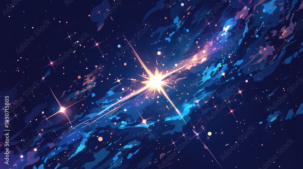 Cosmic Canvas: A Celestial Symphony of Light and Color Cosmic Canvas: A Celestial Symphony of Light and Color