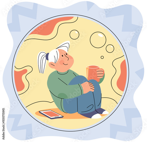 Personal space vector illustration. Respecting personal boundaries and space contributes to healthy social interactions The personal space metaphor illustrates invisible bubble we create to protect