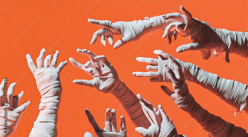Obraz premium Halloween,hands,Scary hands,gothic, vampire, Halloween banner