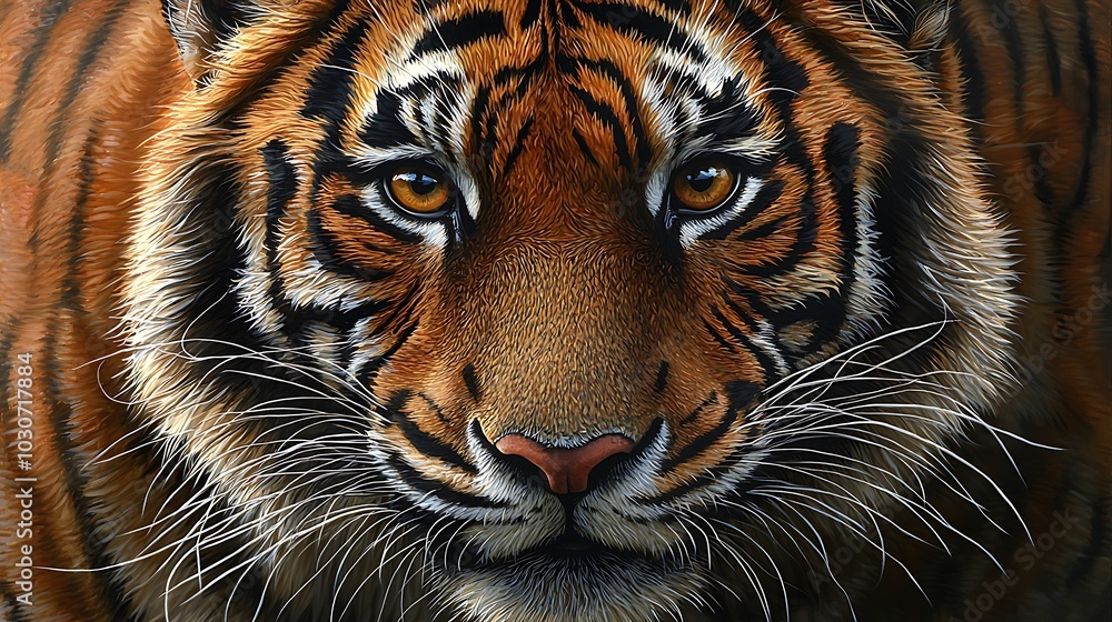 Captivating Portrait of a Majestic Tiger Captivating Portrait of a Majestic Tiger