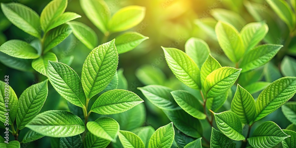 Fresh green leaves on a natural background Fresh green leaves on a natural background