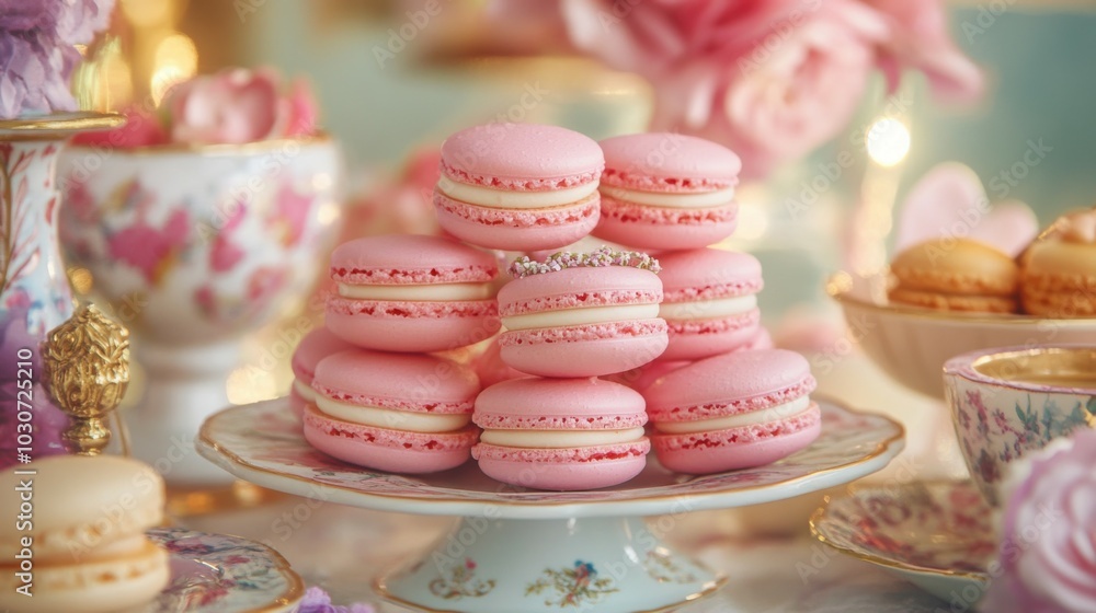 Levitating Macarons for a Whimsical Setting Levitating Macarons for a Whimsical Setting