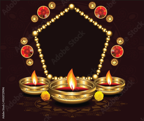 artistic creative detailed deepawali background.eps
