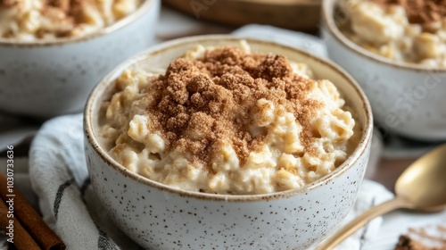 Creamy Oatmeal with Brown Sugar and Cinnamon Sprinkle